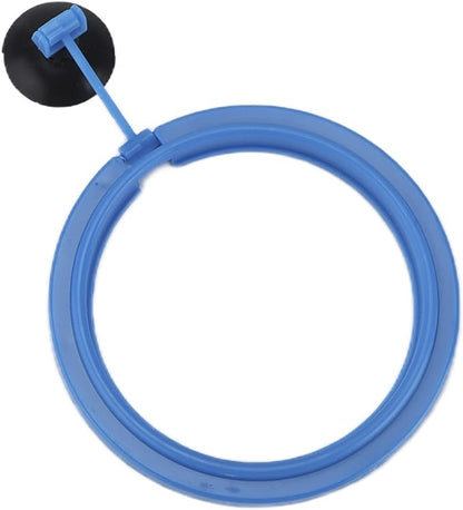 Aquarium Feeding Ring, Plastic Fish Feed Circle, Fishes Floating Food Feeder, Round Shape Fish Feeding Ring with Black Suction Cup Fish Feeder Automatic Feeder for Guppy