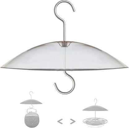 8" Mini Rain Cover for Bird Feeder/House - Clear Small Protective Dome Guard Against Rain/Snow/Sun - Dia. 20CM