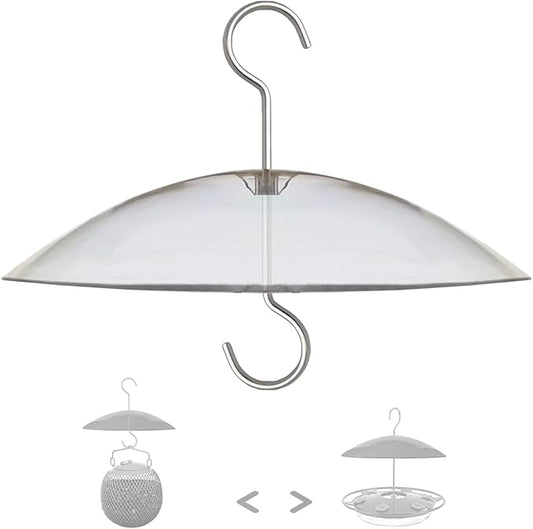 8" Mini Rain Cover for Bird Feeder/House - Clear Small Protective Dome Guard Against Rain/Snow/Sun - Dia. 20CM