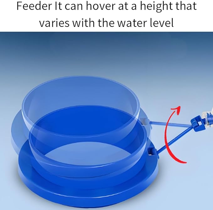 2Pcs Thicken Fish Feeding Rings Blue Mixed Shape Floating Food Feeder Circle with Suction Cup for Fishes Tank Aquarium Turtle Betta Goldfish Small Fish Feeding Accessories Duckweed Ring