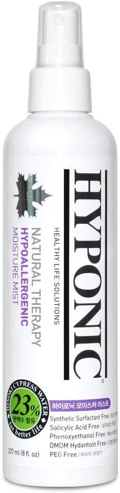 HYPONIC Hypoallergenic Hinoki Cypress Moisture Detangling Mist Spray for All Pets (Scented, 8.01 oz) - Conditioner, Detangler, Dematting, Deodorizing Perfume Spray for Sensitive Skin & Coat