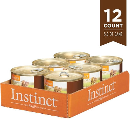 Instinct Original Grain Free Real Rabbit Recipe Natural Wet Canned Cat Food by Nature's Variety, 5.5 oz. Cans (Case of 12)