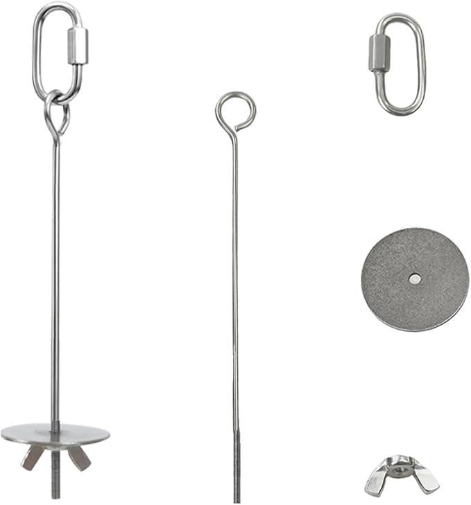 2pcs Hanging Bird Treat Skewer Parrot Fruit Feeder with Washer, 6.9 Inch Stainless Steel Bird Fruit Fork Food Holder for Bird Cage Bird Feeder Foraging Toy for Parrot Parakeet Conure, LXLVOUEG