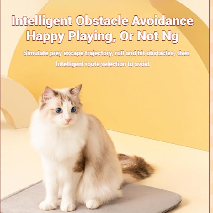 Tiny Fetch Dog Toy, Tinyfetch Interactive Dog Cat Toys Balls with Birdsong, 360° Smart Automatic Rolling Electric Dog Ball Toy, Fast Moving Balls Toys for Pets (red)