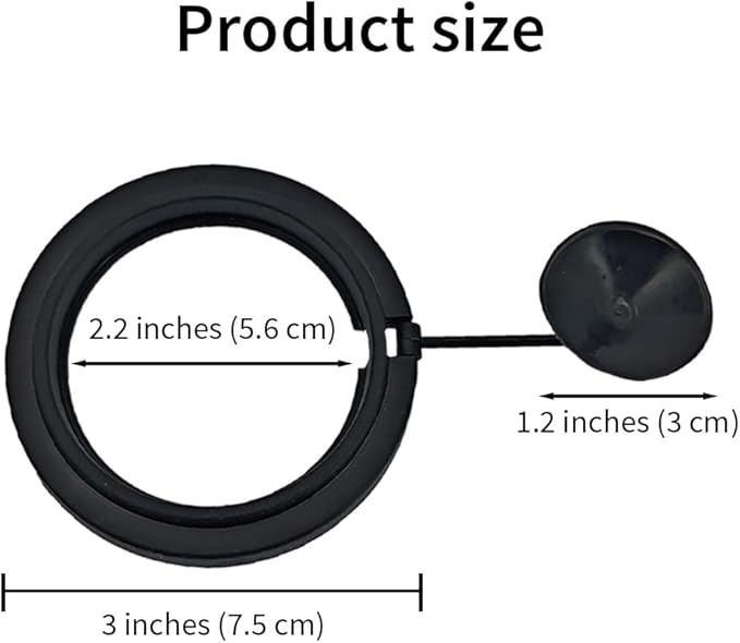 2Pcs Fish Feeding Rings Black Round Floating Food Feeder Circle with Suction Cup for Fishes Tank Aquarium Turtle Betta Goldfish Small Fish Feeding Accessories Floating Plant Duckweed Ring