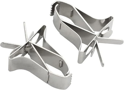 4Pack Birds Food Holders Parrot Fruit Vegetable Clips Stainless Steel Feeder Bird Cage Accessories for Bird Cockatiel Parrot