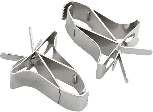 4Pack Birds Food Holders Parrot Fruit Vegetable Clips Stainless Steel Feeder Bird Cage Accessories for Bird Cockatiel Parrot