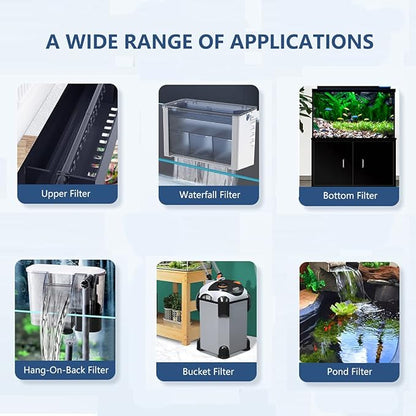 Aquarium Filter Media, Newly Premium 8-Layer Filter Pads for Aquarium, Fish Tank Sponge Pad Foam Filter Accessories for Pond (11.8“x7.8”x0.78“，1pack)