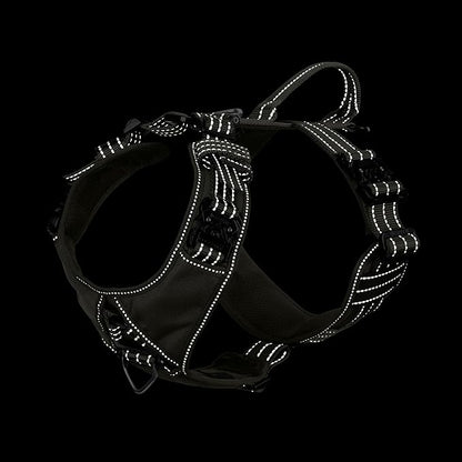 ICEFANG Dog Strap Harness with 4 x Metal Buckles,for Medium Sized Dog,K9 Vest,Y-Shape Chest,Adjustable Pet Harness,No-Pull Front Leash Clip (Medium (Pack of 1), Green)