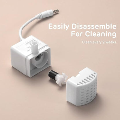 iPettie Water Fountain Pump for Runway Cat Water Fountain, IP-WF-S04-P, 1 Pack of Pump, Not Included Adapter