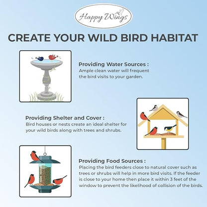 Sunflower Hearts & Chips - Sunflower Kernels and Chips Bird Food - 5 Lb No Mess, No Waste I No Grow Seed | Bird Seed for Wild Birds