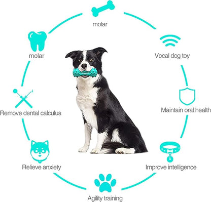 Toothbrush Dog Chew Toy, Stick Bone for Dog Teeth Cleaning, Tooth Brushing, Teething Chew Toys, Dental Oral Care for Small, Medium and Large Dogs(Blue)