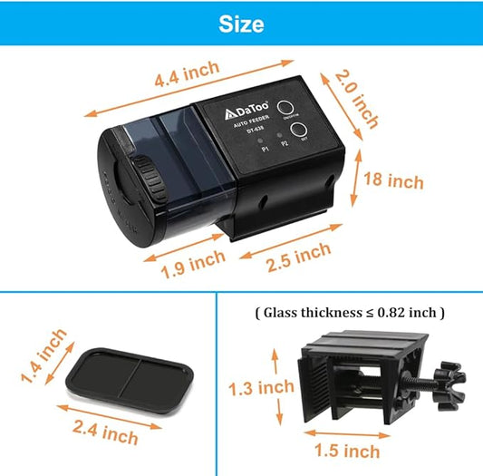 Aquarium Automatic Fish Feeder for Small Tank Auto Fish Food Dispenser Timer Vacation Betta Feeder with Moisture-Proof Air Hole