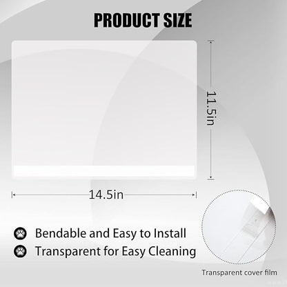 12PCS Cat Litter Box Pee Shields,Transparent Easy Clean Splash Guard for Open Top Litter Pan 14.5×11.5in- Litter Box Not Included(12PC)