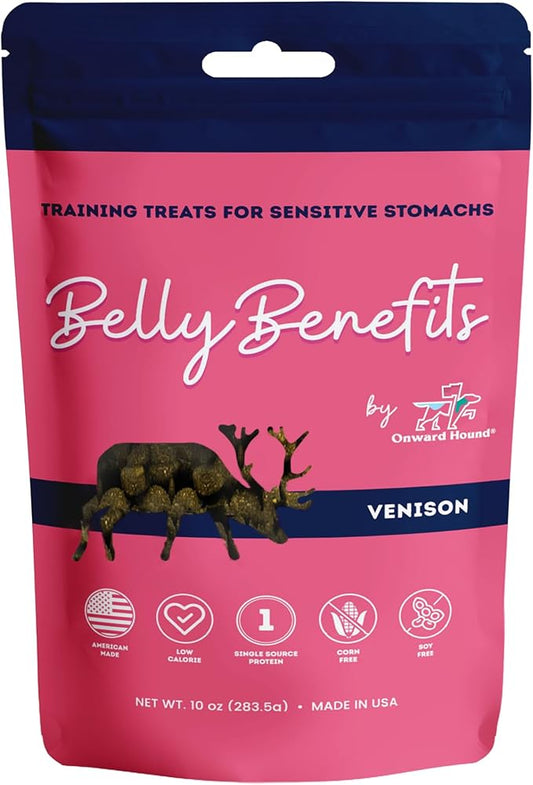 Training Treats for Dogs - Soft Venison - Low Calorie Dog Training Treats for Sensitive Stomachs with Single Source Premium Protein, Corn Free, & Soy Free Formula - 10 oz