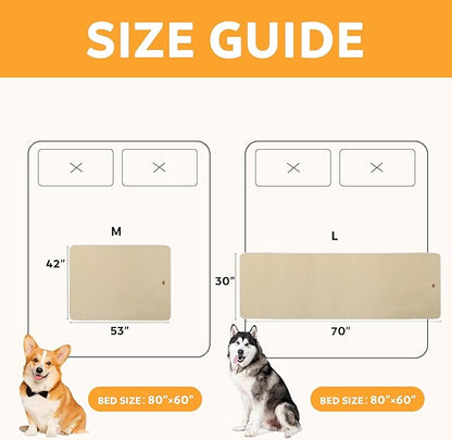 HOMBYS Pet Hair Resistant Dog Blanket, 70"x30" Waterproof PU Surface & Soft Velvet, Reversible Couch Cover for Furniture, Sofa Protector, Machine Washable Kennel Bed Blanket for Large Dogs & Cats