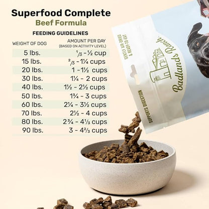 Superfood Complete, Air-Dried Adult Dog Food - High Protein, Zero Fillers, Superfood Nutrition by Katherine Heigl (64 oz., Beef Formula)