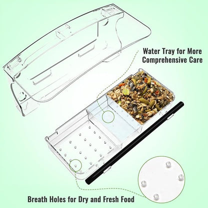 Window Bird Feeder with Strong Suction Cup for Outdoors, Close-up Bird Watching Gift for Bird Lovers Cats, Suitable for Cardinals, Finches, Orioles, Bluebirds, etc.