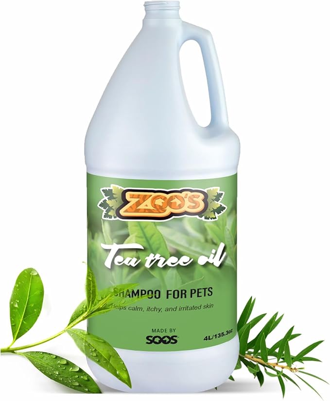 Zoo’s Pet Tea Tree Oil Dog Shampoo Fast Absorbing moisturize Skin - 1x (4L Gallon)