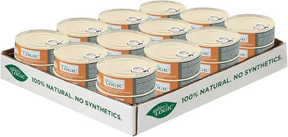 Nature's Logic Wet Can Cat Food - Feline Duck & Salmon Feast 95% Animal Ingredients - No Synthetic Vitamins, Minerals or Artificial Additives, 100% Natural, Grain-Free- Duck & Salmon (5.5 oz, 24 pack)