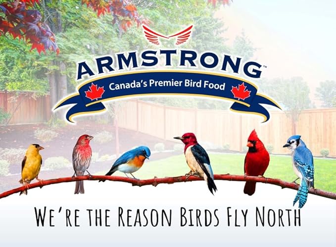 Armstrong Wild Bird Food All Season Bird Seed Blend, 40 Pounds - with Cut Corn, Wheat, White & Red Millet, Black Oil Sunflower Seeds for Blue Jays, Dark-Eyed Juncos and Mourning Doves