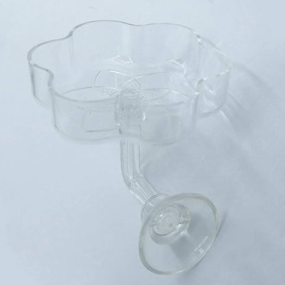 Aquarium Shrimp/Small Fish Feeding Dish Feeder Dish, Acrylic Material, Mini Size (Magnolia Shaped)