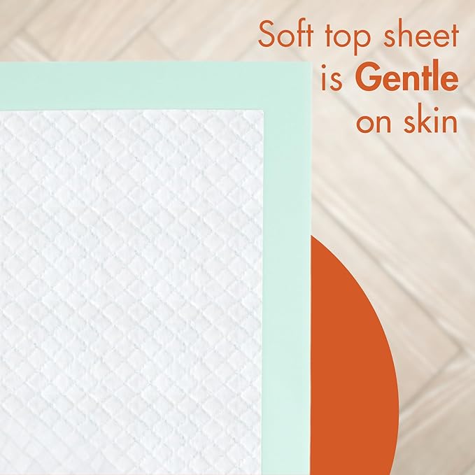 Caring Disposable Underpads, Pet Pee Pads for Potty Training, Moderate Absorbency, 30 x 36 in, 30-Pack