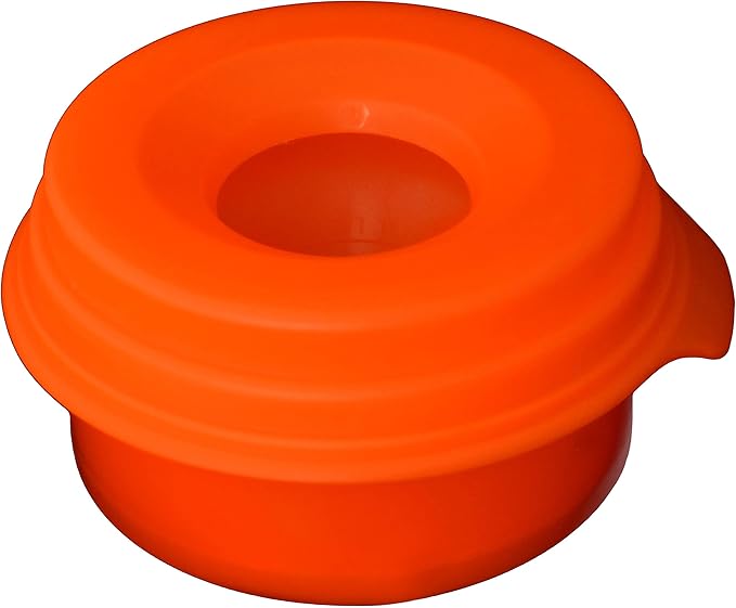 The Original Buddy Bowl - Spill Proof Water Bowl, Non Spill Travel Water Bowl, Regulates Drinking, 44oz, Made in USA (Orange)