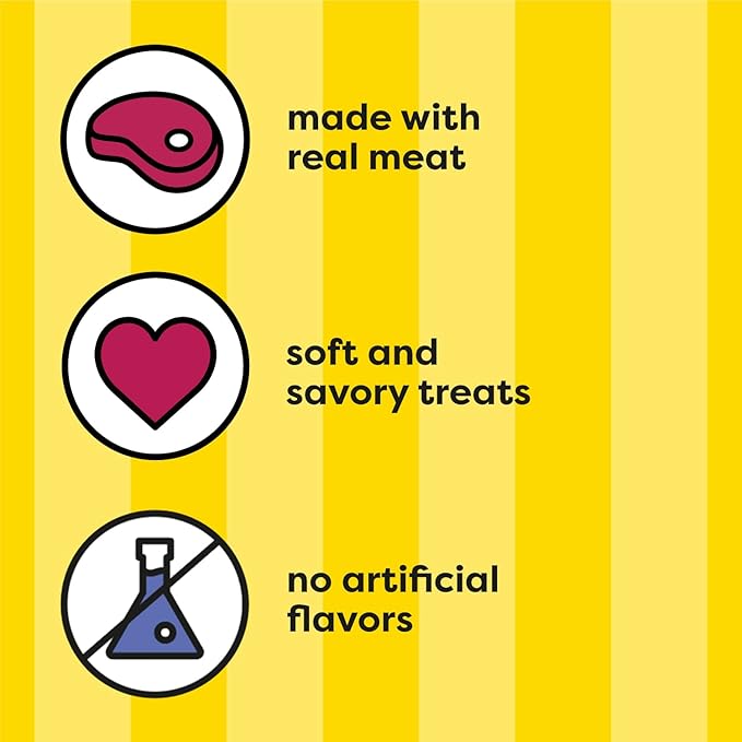 Temptations Meaty Bites Soft and Savory Cat Treats Chicken Flavor, 1.5 oz. Pouch (Pack of 7)