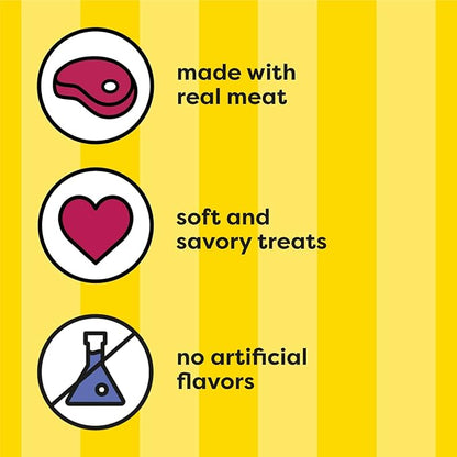 Temptations Meaty Bites Soft and Savory Cat Treats Salmon Flavor, 1.5 oz. Pouch (Pack of 7)