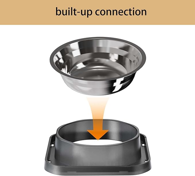 Stainless Steel Dog Bowls, Spill Proof Basic Dogs Bowls for Small Dogs Cats, 2 Cup Dog Food and Water Bowl, Non-Slip Puppy Feeder, Cat Bowl for Feeding Water - Starry Gray