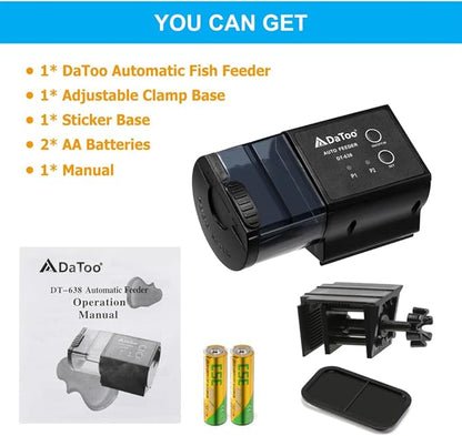 Aquarium Automatic Fish Feeder for Small Tank Auto Fish Food Dispenser Timer Vacation Betta Feeder with Moisture-Proof Air Hole