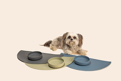 The Perfect Dish No-Spill Dog Water Bowl, Less Mess Non-Tippable Water & Food Bowl, Pure Silicone with Suction Cup, Fits 2 Cups 6” Across x 1.25” Tall, Ideal for All Pets, Small-Blush