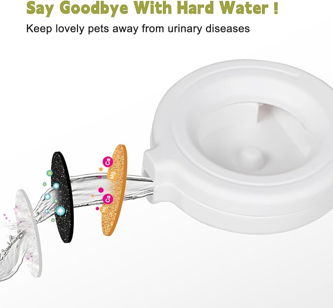 RIZZARI Upgraded Automatic Dog Water Dispenser: 9L Black Gravity Large Stainless Steel Raised Pet Feeder with Filter - Includes 2 Extra Filters & 2 Bottle Caps - Pet Feeder for Dogs Indoor Outdoor