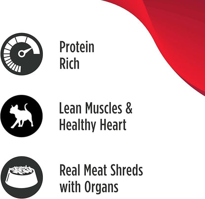 Nulo Real Shreds with Organ Meat Wet Canned Cat Food, Chicken & Duck, 6.0 Ounce, 8 Cans