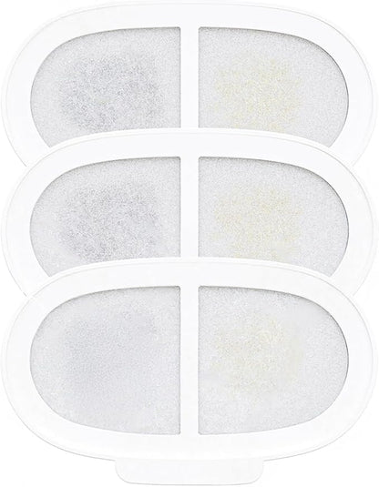 PAWGETHER® 3Pcs Cat Water Fountain Filter Compatible with 67oz/2L Dog Water Fountain P3/P3s/P3SU Pet WaterFountain Replacement Filter