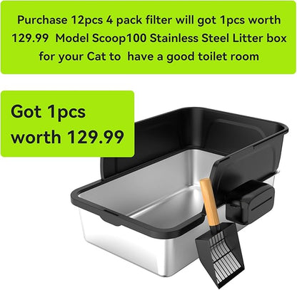 Dog Water Fountain 8 Pack Filters, 9L/2.4 Gallon Pet Fountain, Ultra Quiet