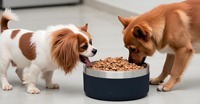 100 Oz Black Dog Water Bowls for Dogs, Extra Large Outerdoor Dog Bowls Stainless Steel Cats Puppy Insulated Compound Festival Gifts for Dogs Mom Family Lover (100OZ, Black)