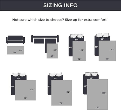 Bedsure 100% Waterproof Couch Cover for Dogs Washable - Non Slip Waterproof Blanket Large for Bed Sofa, Lightweight Furniture Protector Durable for Pet Puppy with Non-Slip Bottom, Dark Grey, 52x82IN