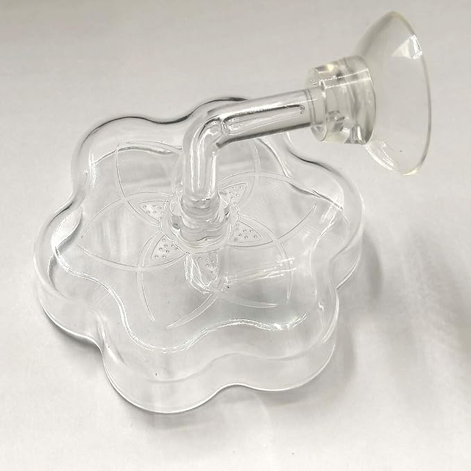 Aquarium Shrimp/Small Fish Feeding Dish Feeder Dish, Acrylic Material, Mini Size (Magnolia Shaped)