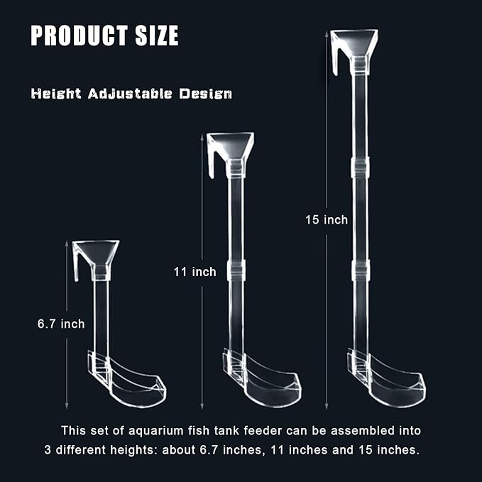 Aquarium Fish Shrimp Feeding Dish Set, Transparent Shrimp Feeding Tube, Fish Tank Feeding Supplies with Feeding Ring Cleaning Brush