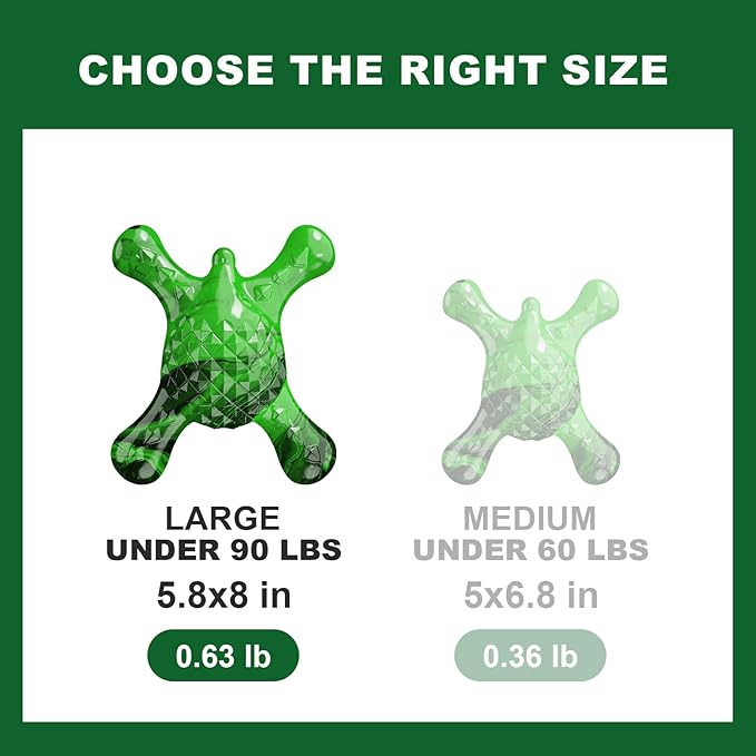 Tough Dog Chew Toy for Aggressive Chewers – Durable Bacon Flavored Nylon Bone for Large Dogs, Fillable Dental Toy for Teething, Indoor Chewing & Crate Training, Boredom Relief Gift