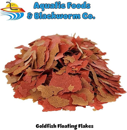 Aquatic Foods Inc. Goldfish Flakes, 42% Protein Color Enhancing and Spirulina Flakes for Aquarium & Pond Goldfish, Koi and All Pond Fish...WL…1-lb Poly Bag
