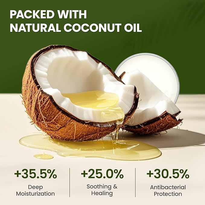 Lick-Safe Dog Paw & Nose Balm with Coconut Oil | All-Natural Paw Moisturizer & Cream for Dry, Cracked Pads & Snouts| Paw Wax & Soother, Nose Butter for Bulldogs| Horse Hoof Care (2.1 oz*2)