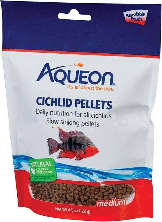 Aqueon Cichlid Food Medium 4.5 Ounces