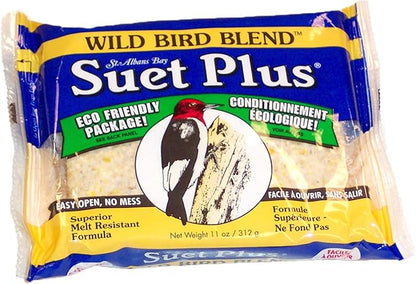 Suet Plus Suet Cakes 12 Pack of 11 oz Bird Suet Cakes (Wild Bird Blend)