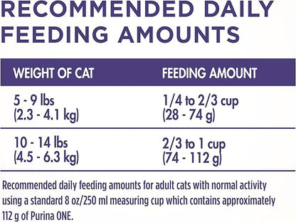 Purina ONE Natural Cat Food for Hairball Control, +PLUS Hairball Formula - 3.5 lb. Bag