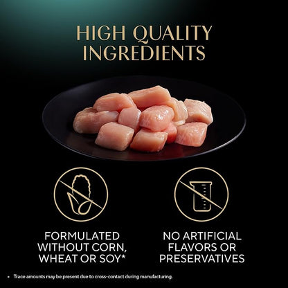 Sheba Gravy Indulgence Adult Wet Cat Food Chicken Entree in Extra Gravy, 2.6 oz. Twin-Pack Trays (24 Count, 48 Servings)