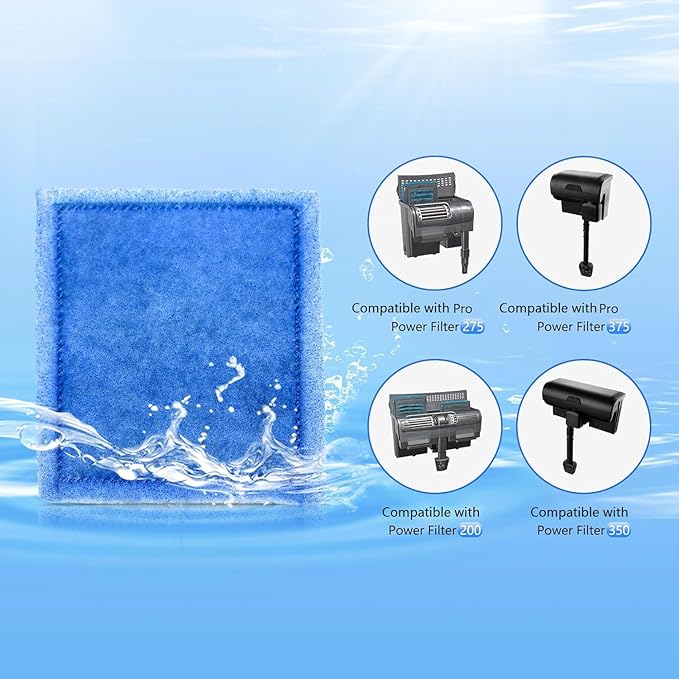 Aquarium Filter Cartridge 32 Pack Rite-Size C Filter Replacement Cartridges Compatible with PRO Power Filters 275/375 /Power Filters 200/350