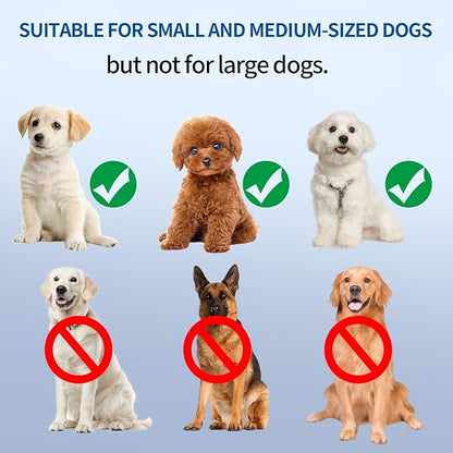 Dog Toothbrush, Dog Toothbrushs Kit with 2pc 360 Degree Tooth Brushing Head and Premium Non-Slip Handle, for Small to Medium Dogs, Soft-Bristled